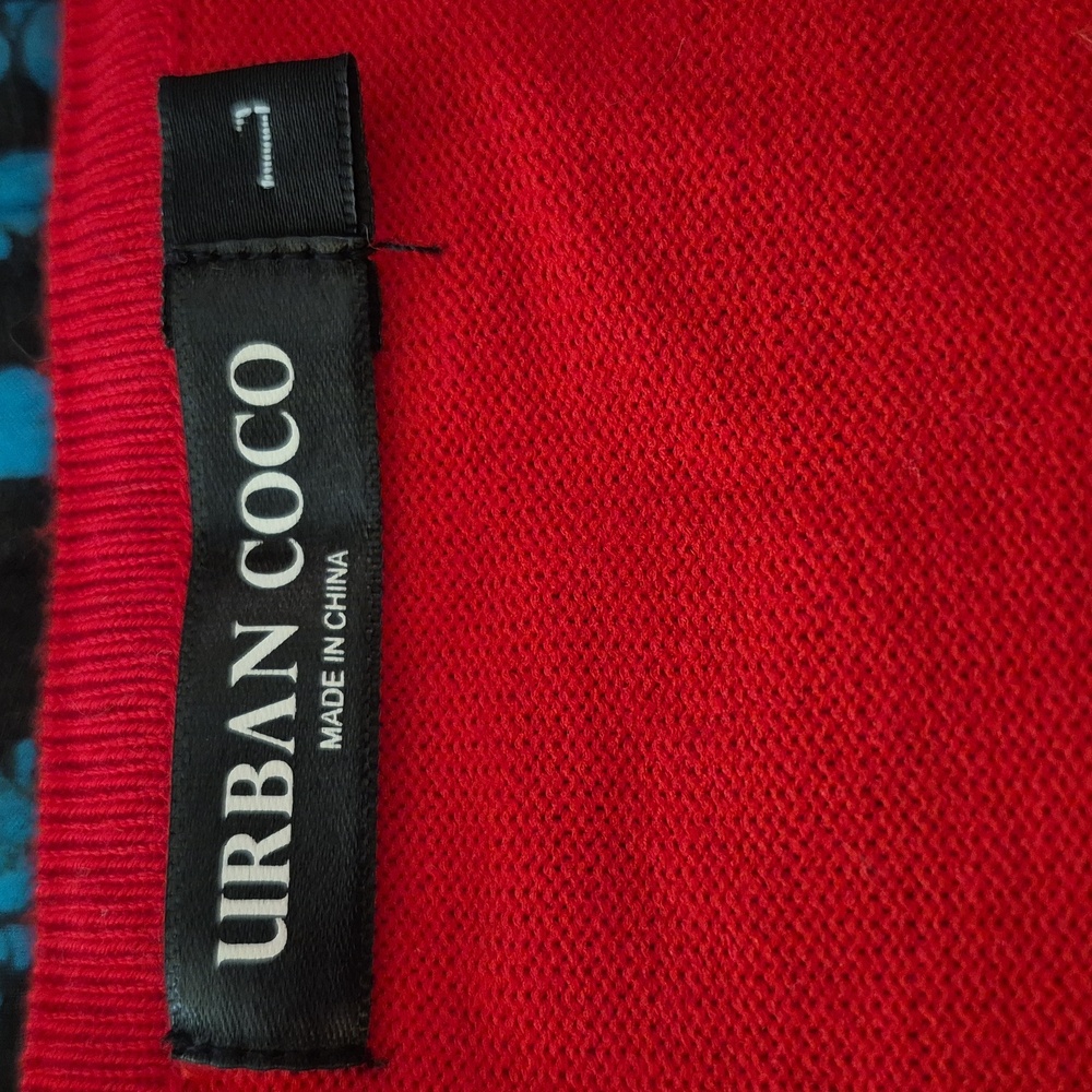 Red Button-Up Cardigan - Picture 2 of 12